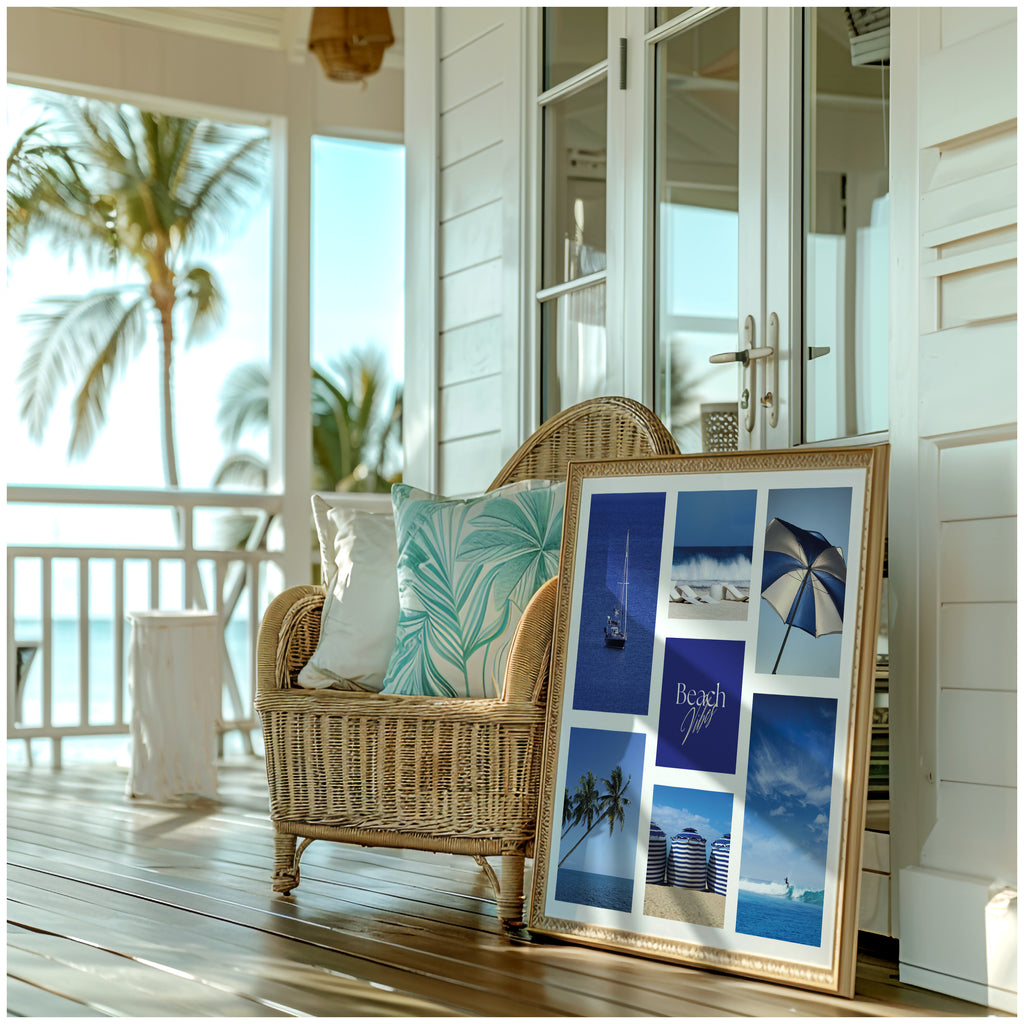 Póster digital Mar & Playa - Colección Beach Vibes N.º 3