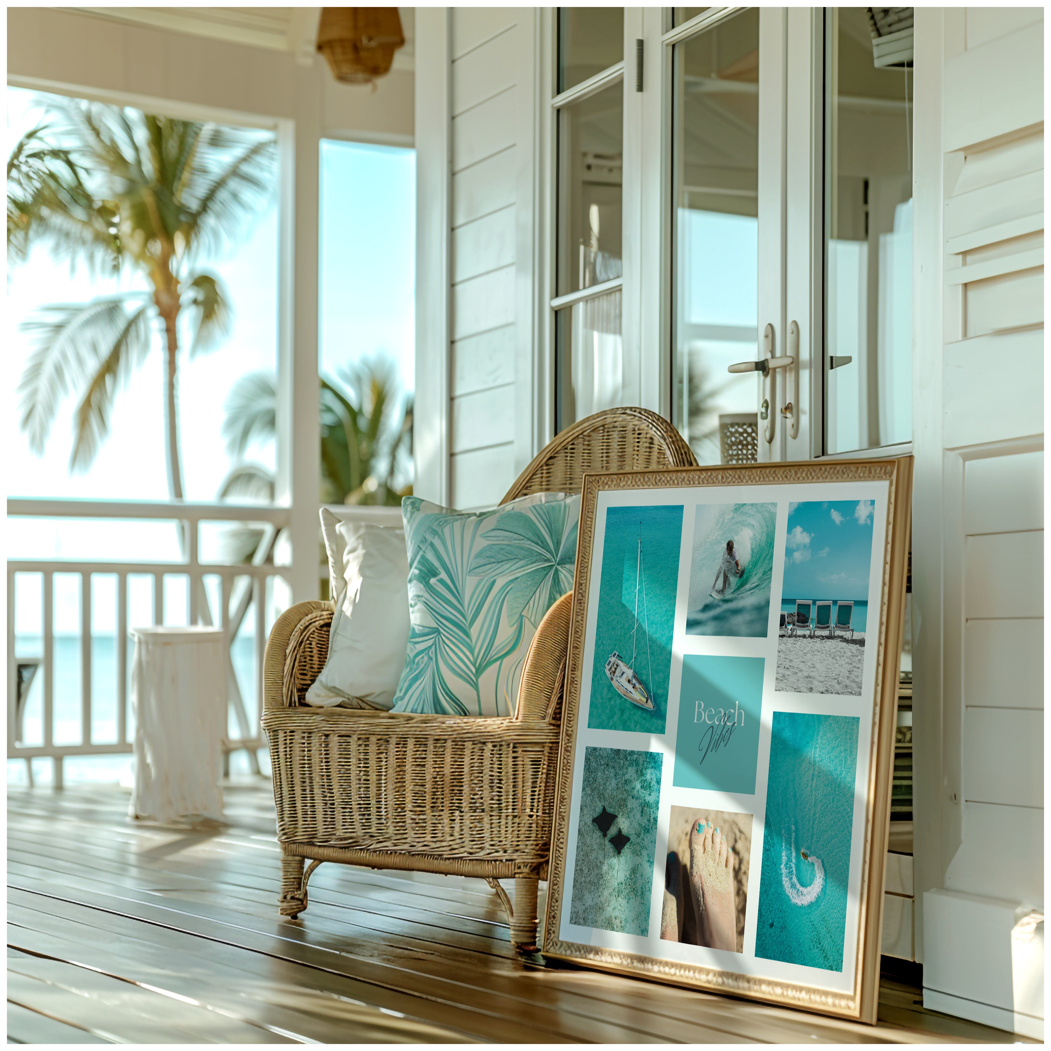 Digital Poster Sea & Beach - Beach Vibes Collection No. 3