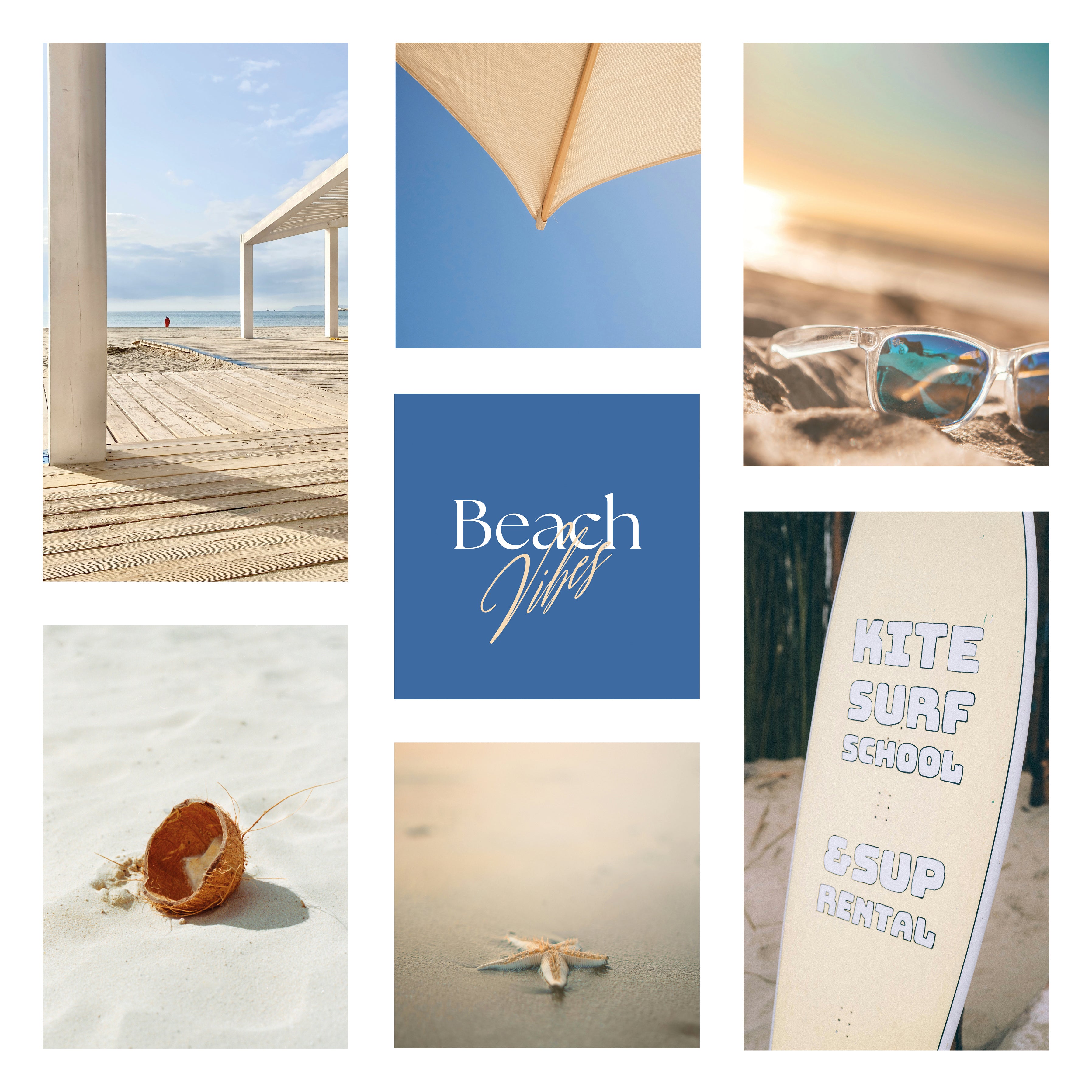 Digital Poster Sea & Beach - Beach Vibes Collection No. 3