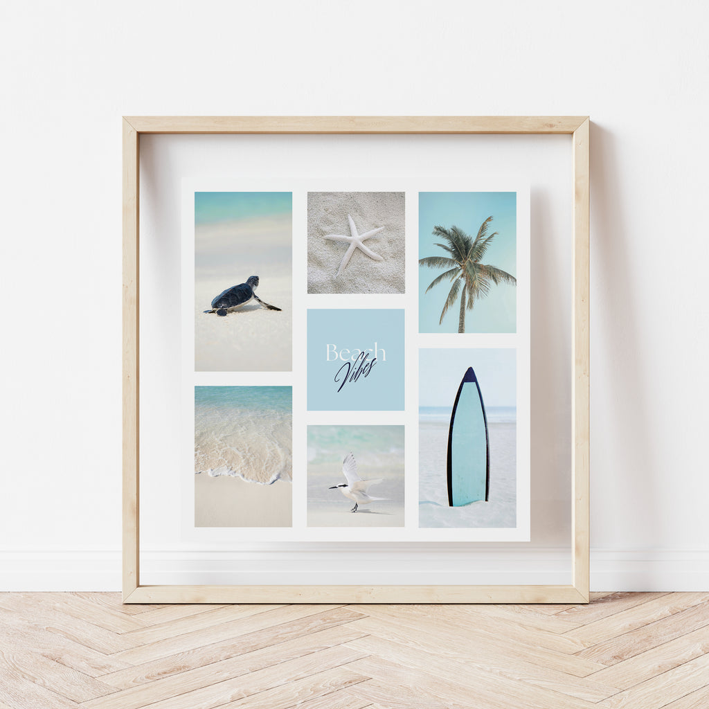 Póster digital Mar & Playa - Colección Beach Vibes N° 1