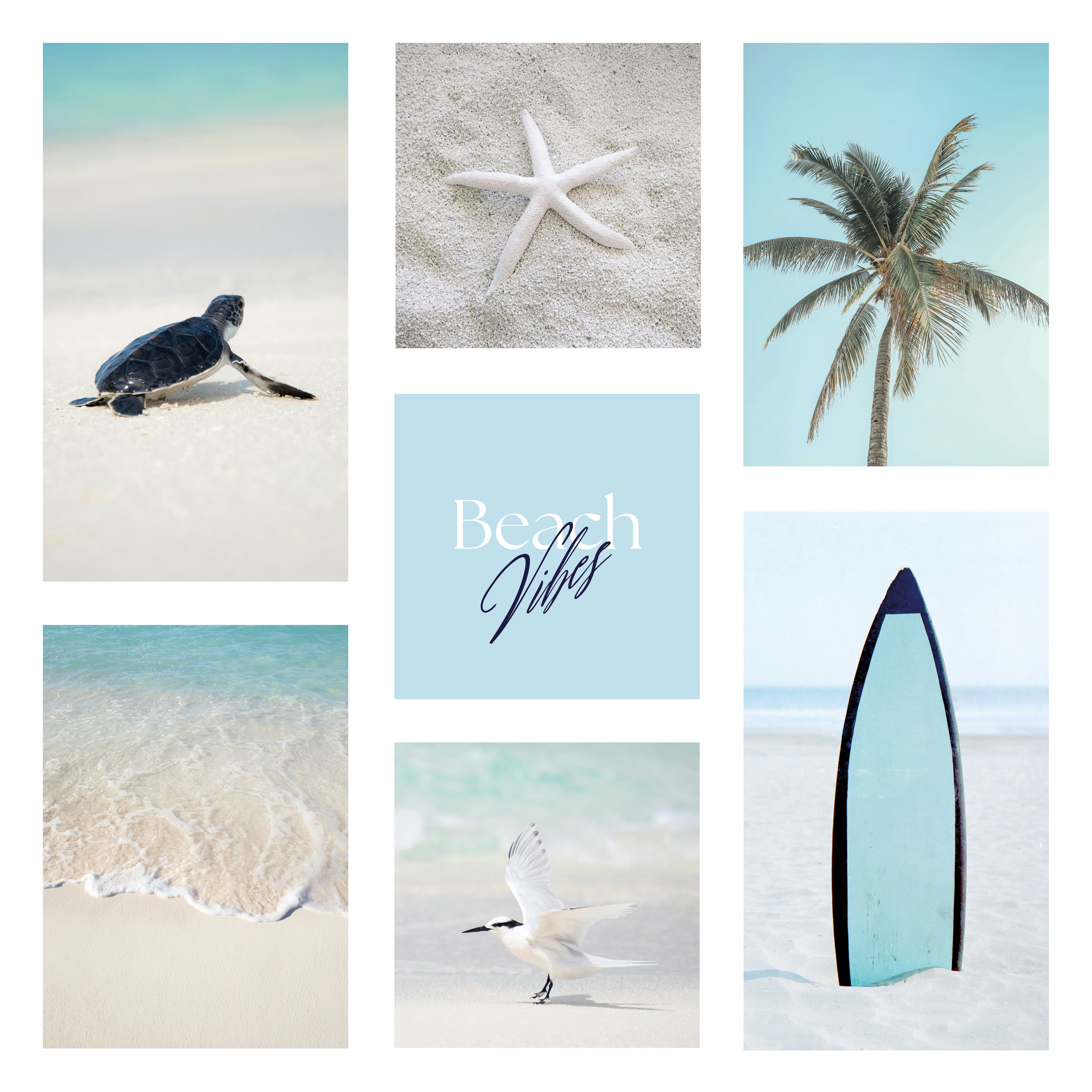 Digital poster Sea & Beach - Beach Vibes Collection No. 1