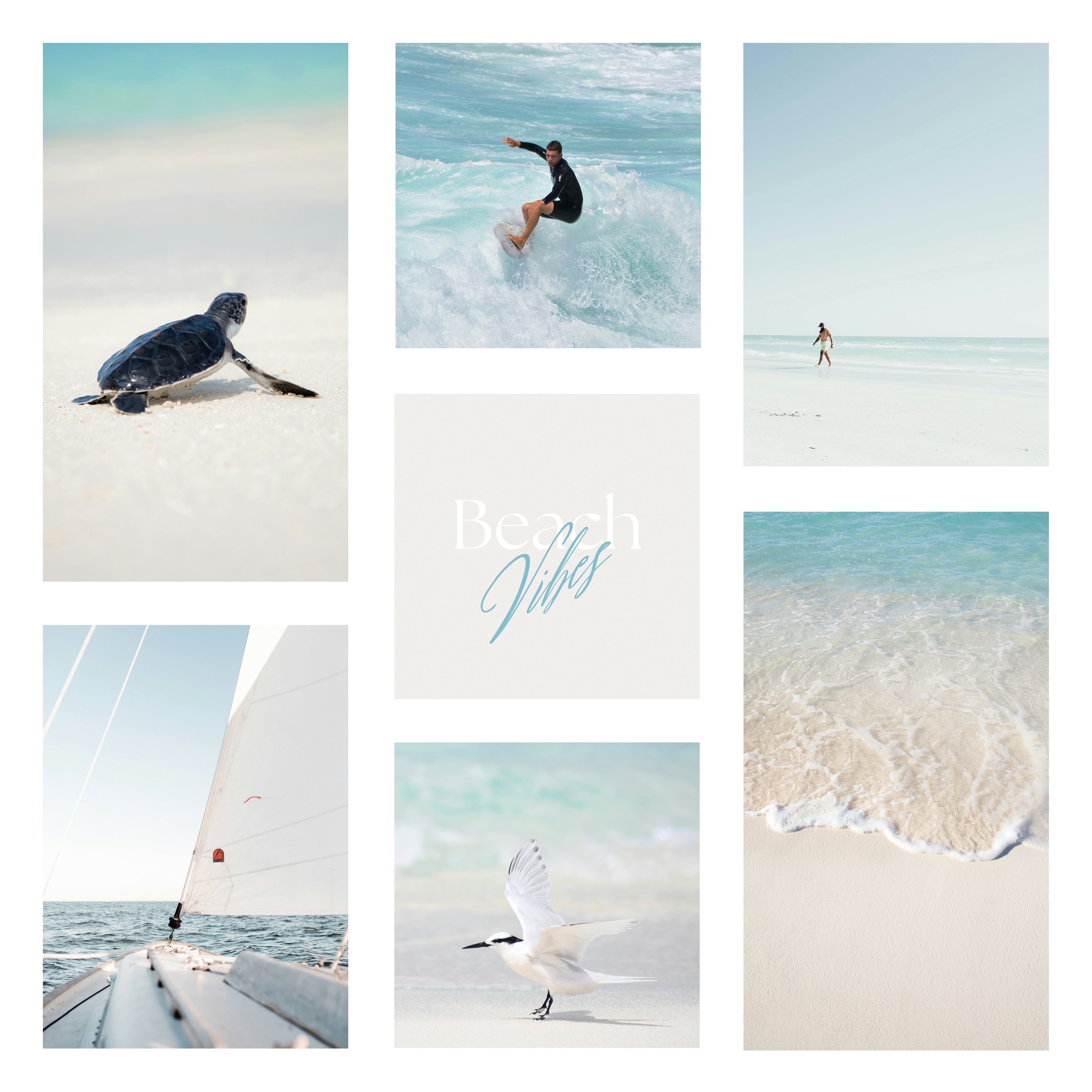 Digital poster Sea & Beach - Beach Vibes Collection No. 1