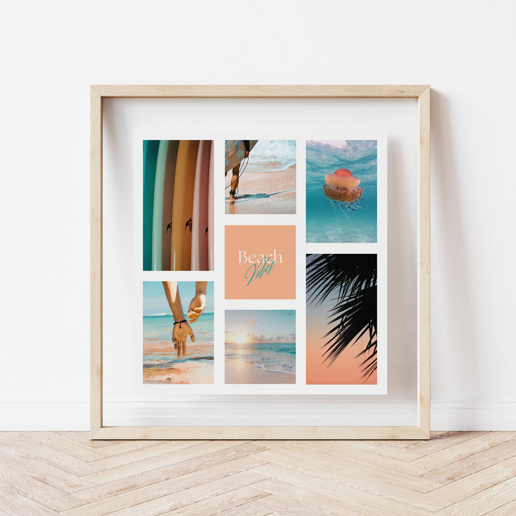 Póster digital Mar & Playa - Colección Beach Vibes N° 1