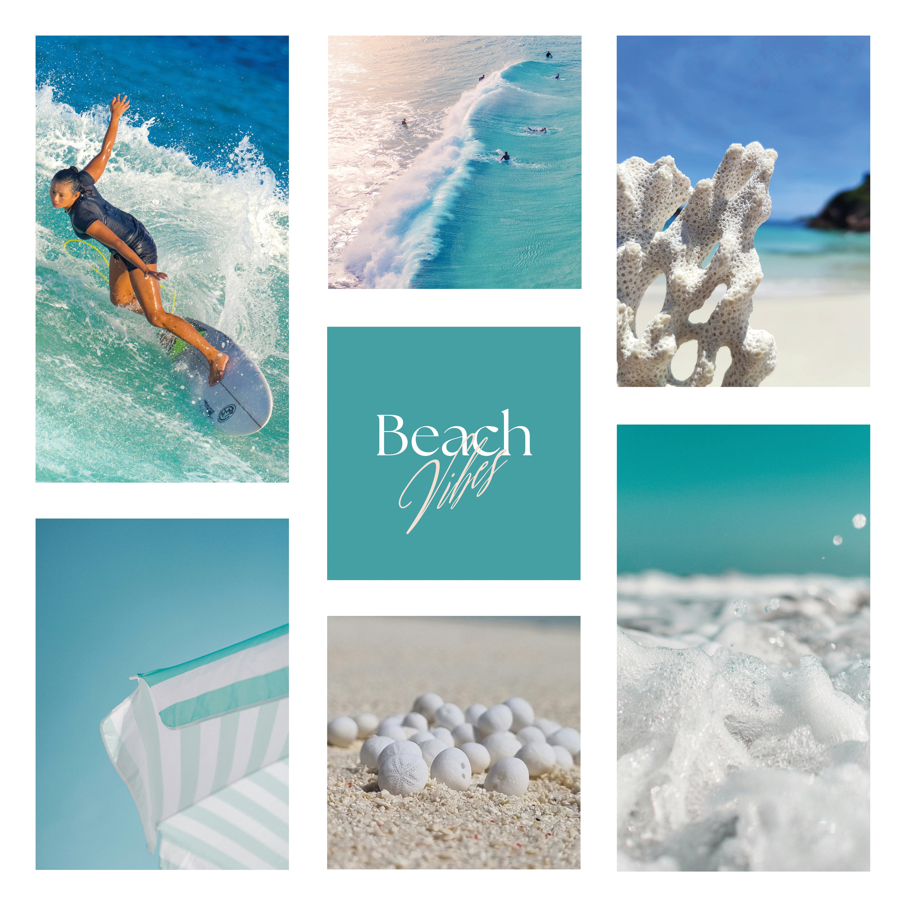 Digital poster Sea & Beach - Beach Vibes Collection No. 1