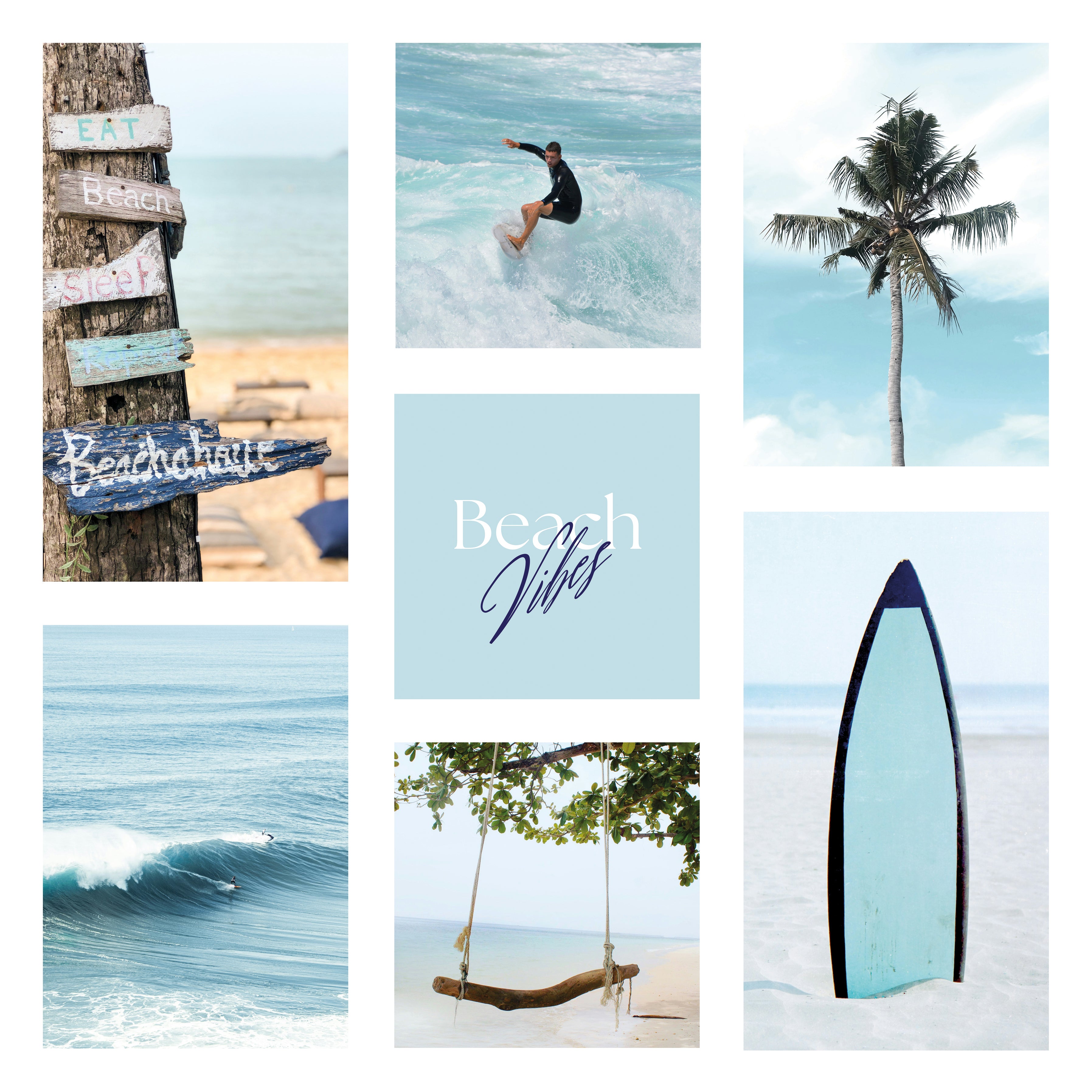 Digital poster Sea & Beach - Beach Vibes Collection No. 1