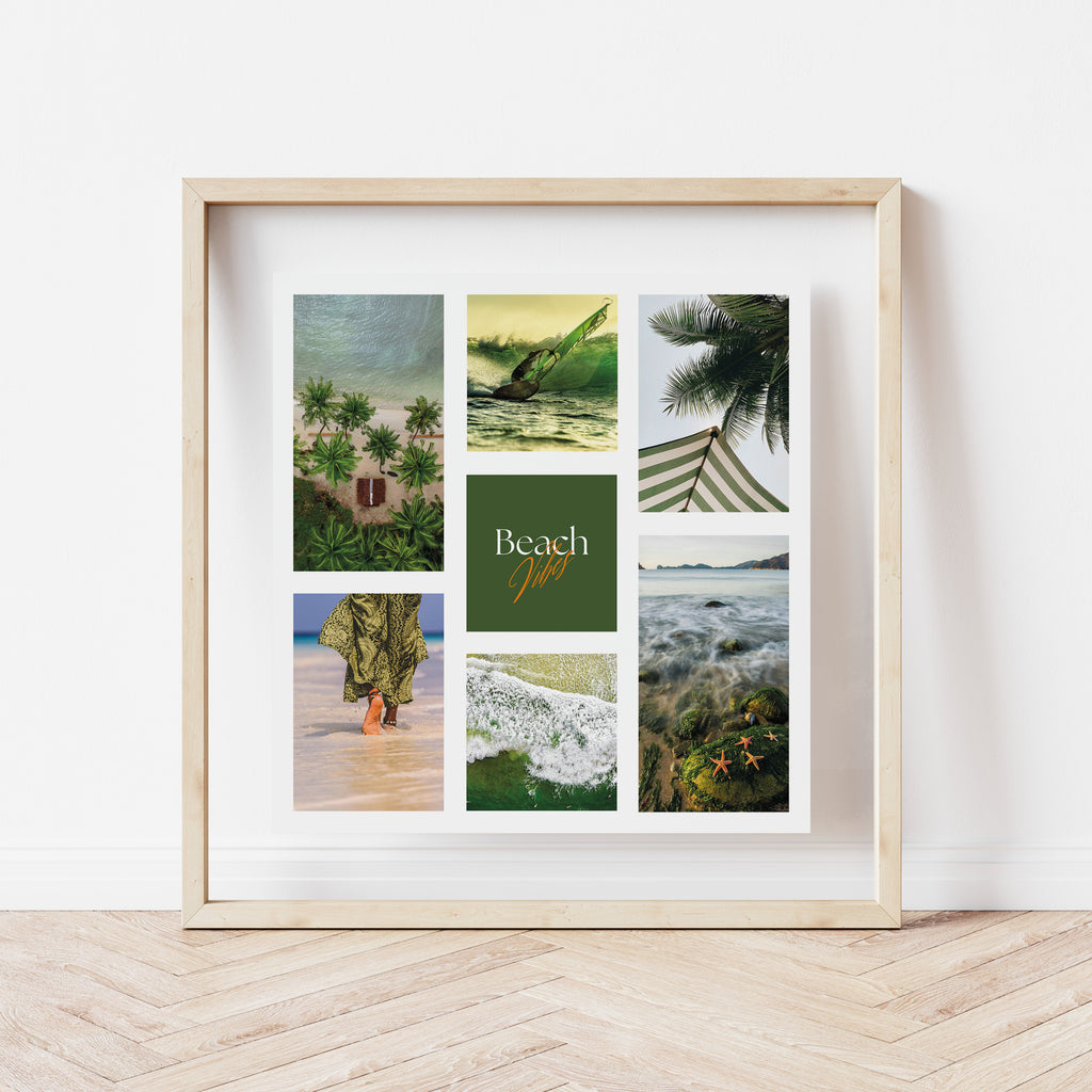 Póster digital Mar & Playa - Colección Beach Vibes N° 1