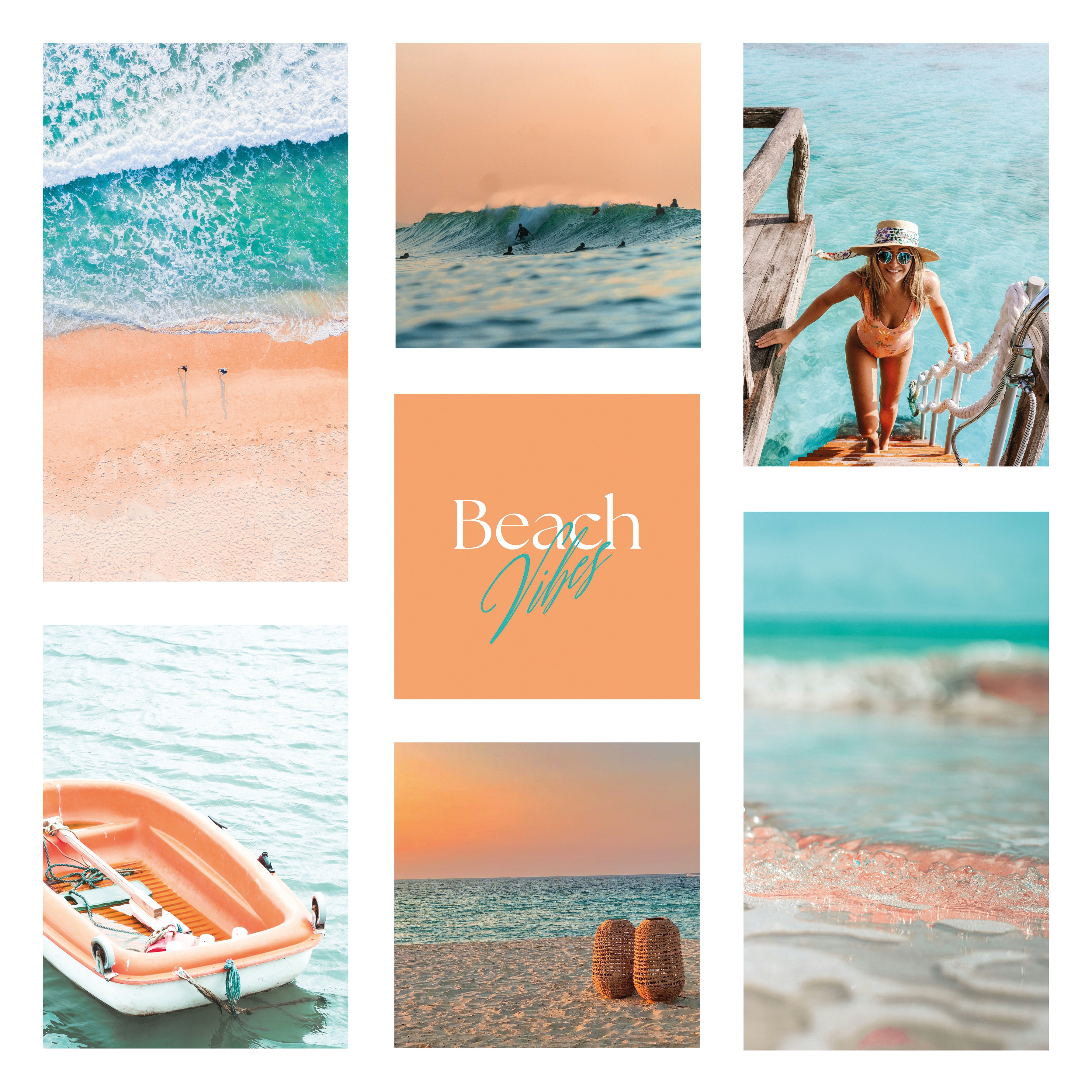 Póster digital Mar & Playa - Colección Beach Vibes N° 1