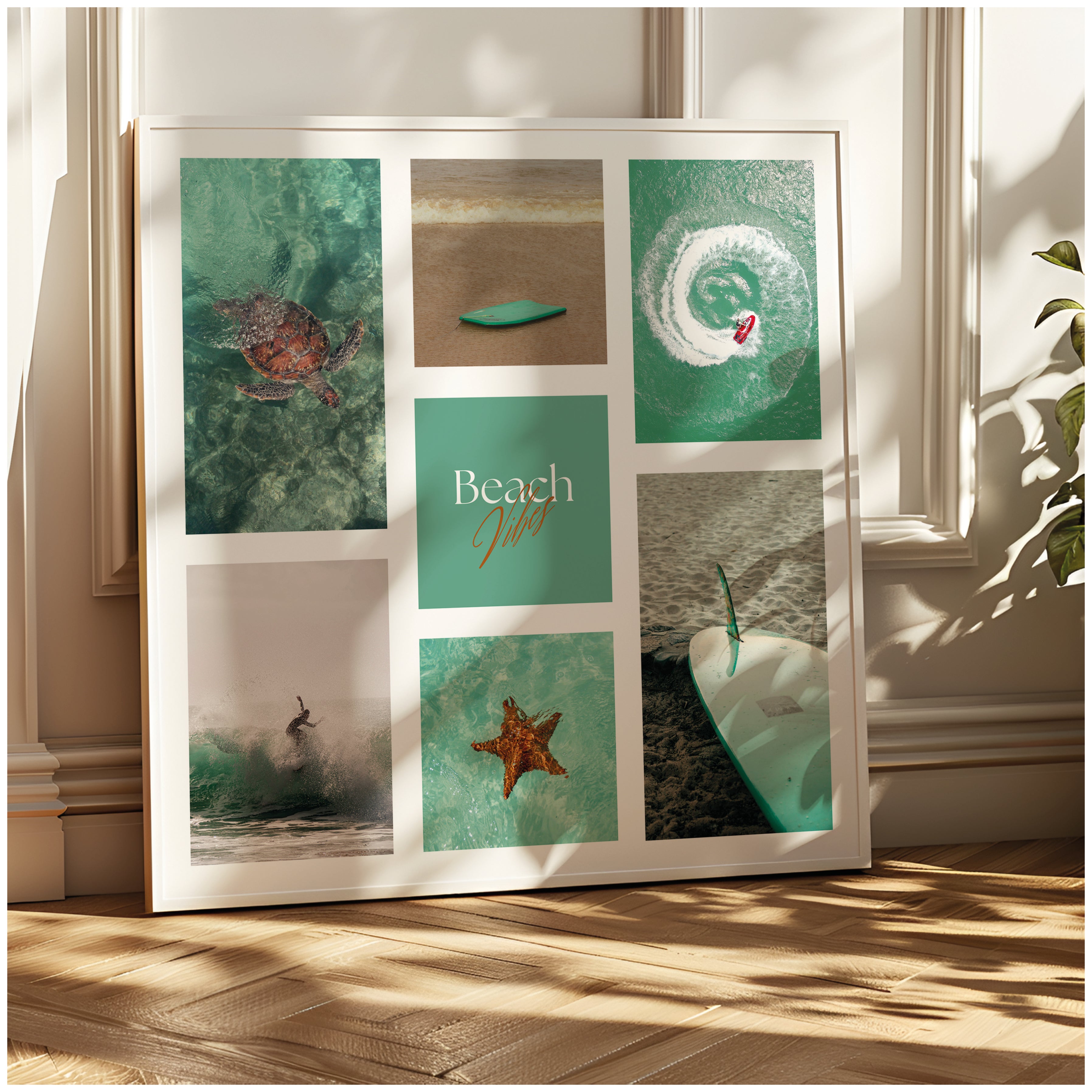 Póster digital Mar & Playa - Colección Beach Vibes N° 1