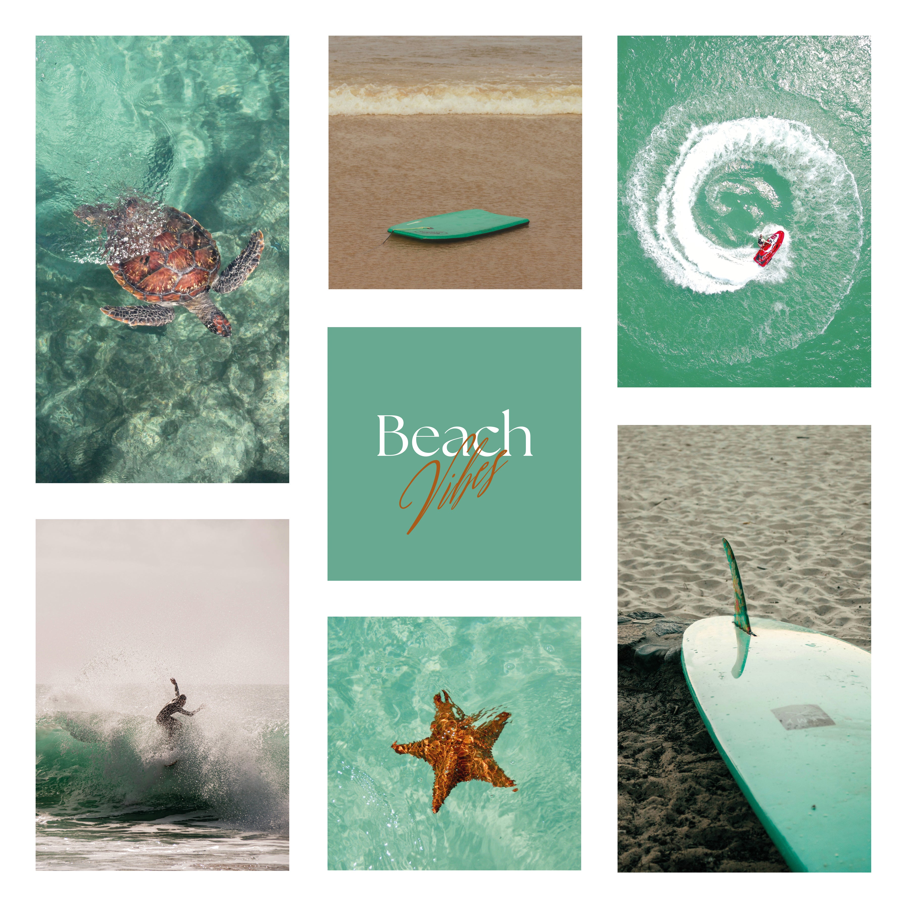Póster digital Mar & Playa - Colección Beach Vibes N° 1