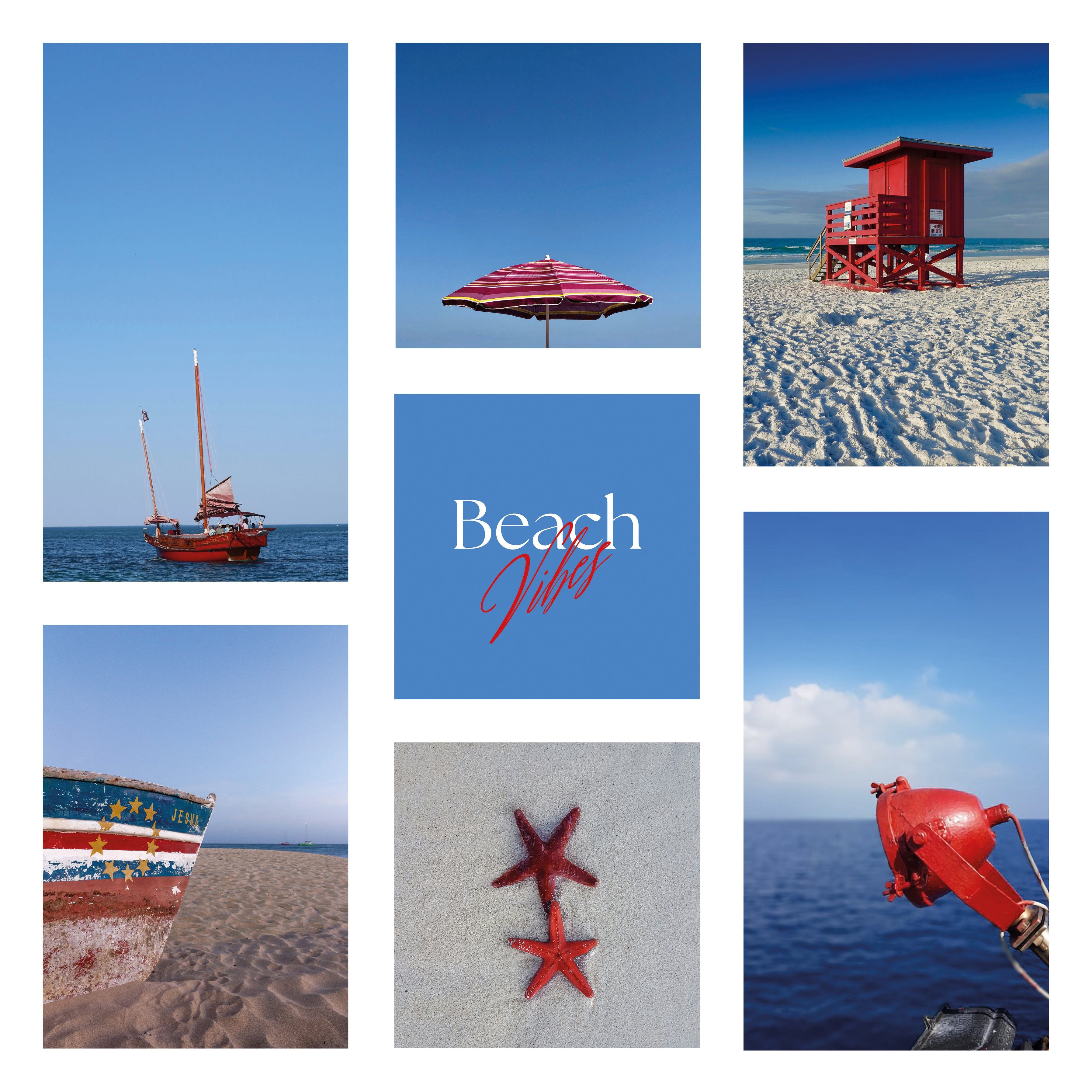 Póster digital Mar & Playa - Colección Beach Vibes N° 1