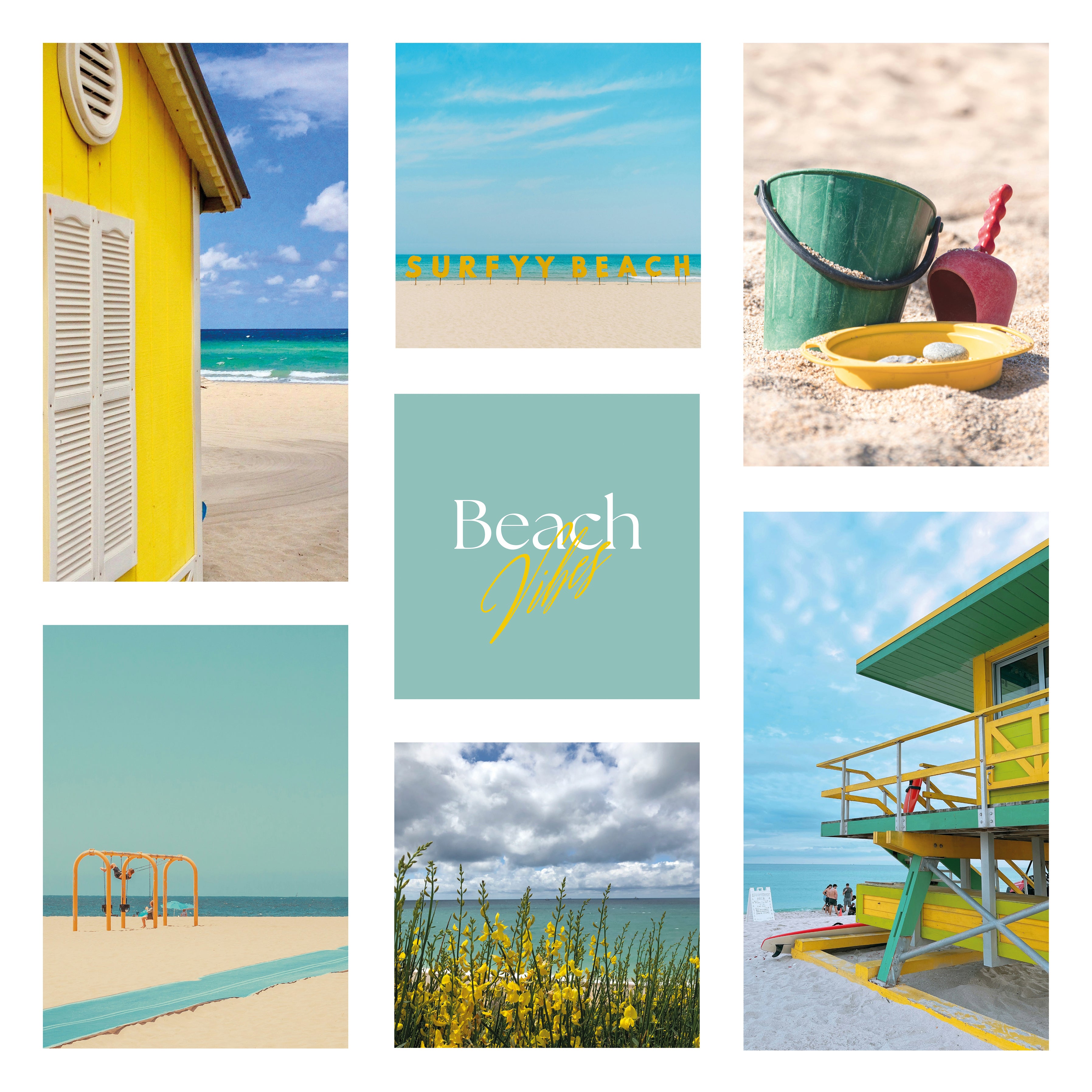 Póster digital Mar & Playa - Colección Beach Vibes N° 1