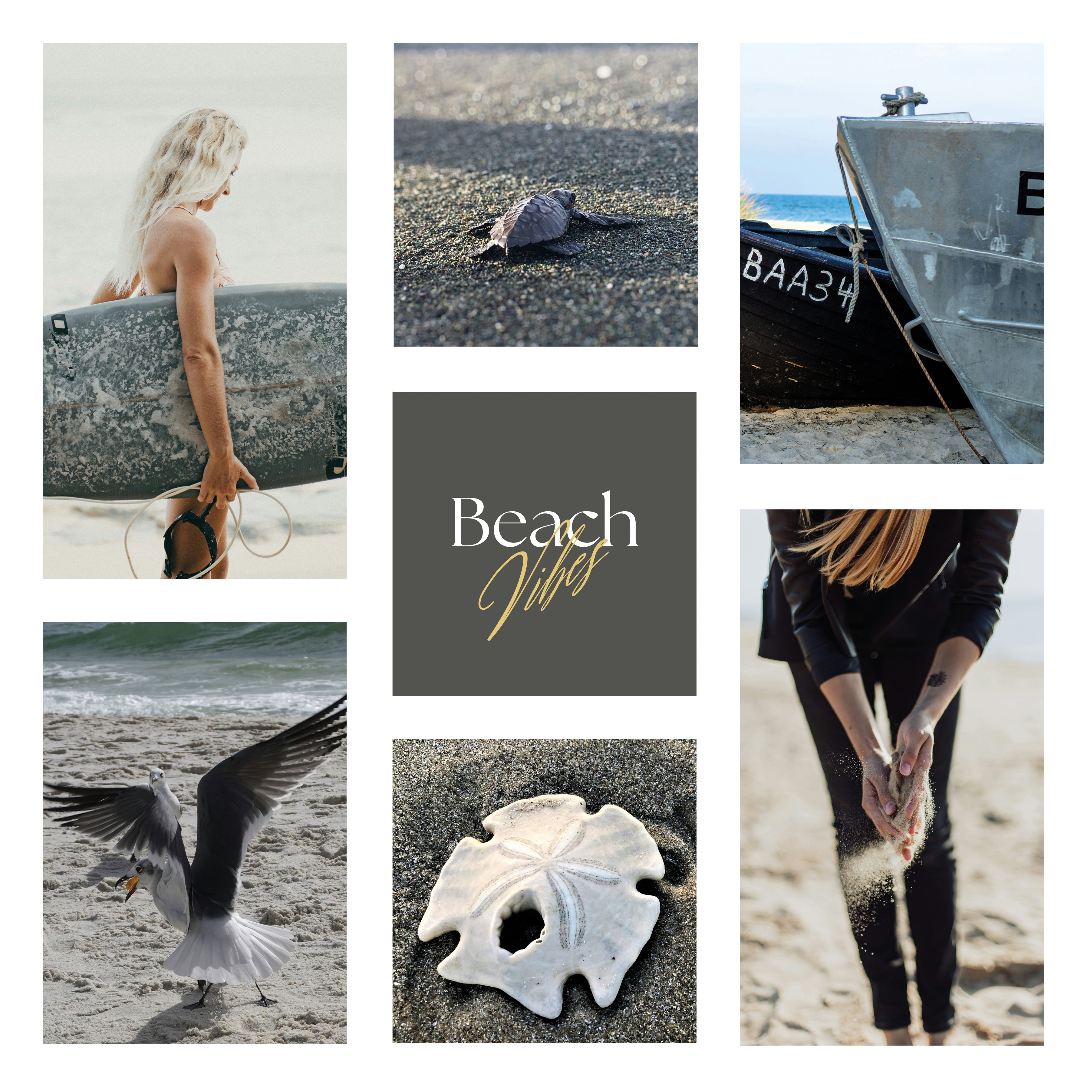 Póster digital Mar & Playa - Colección Beach Vibes N° 1