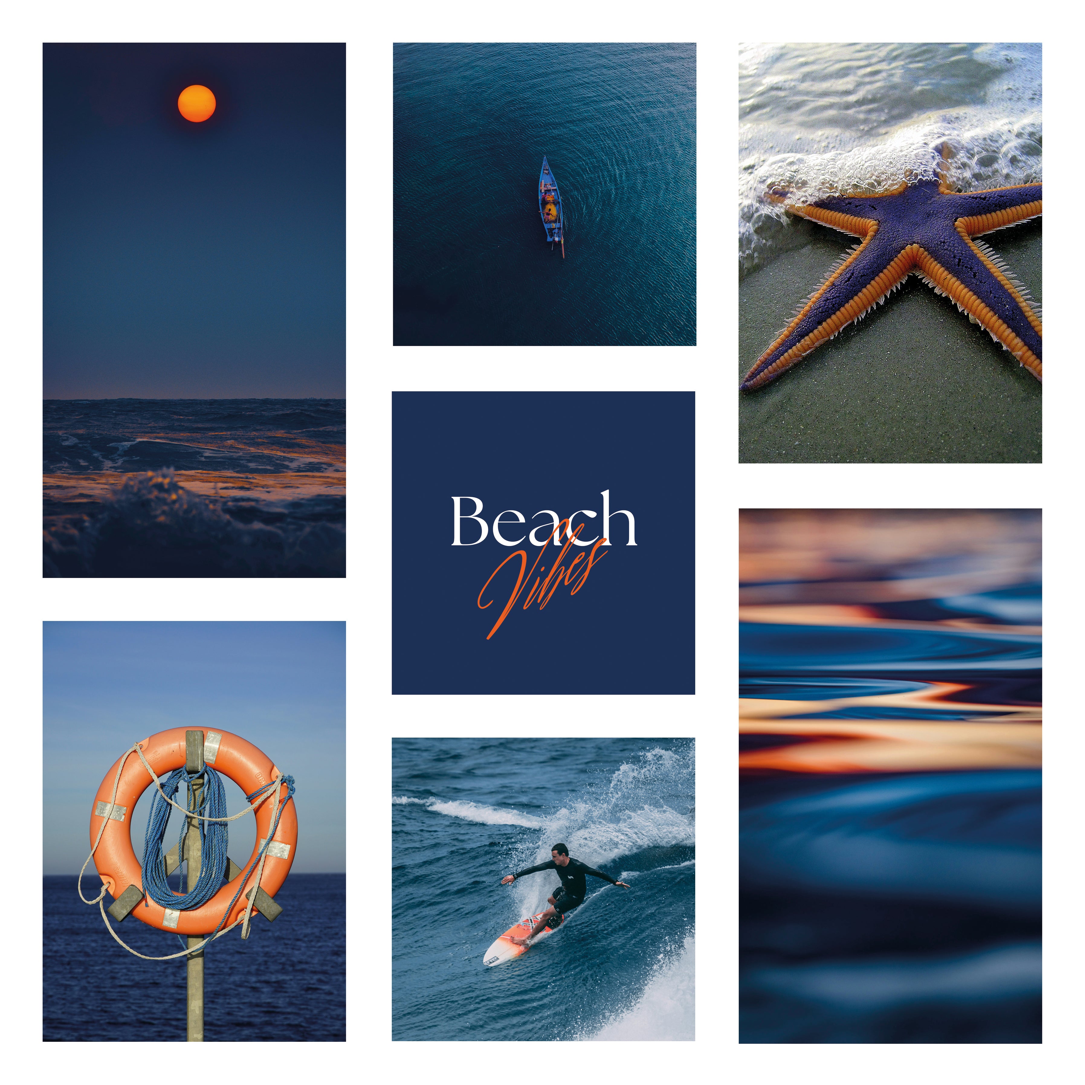 Póster digital Mar & Playa - Colección Beach Vibes N° 1