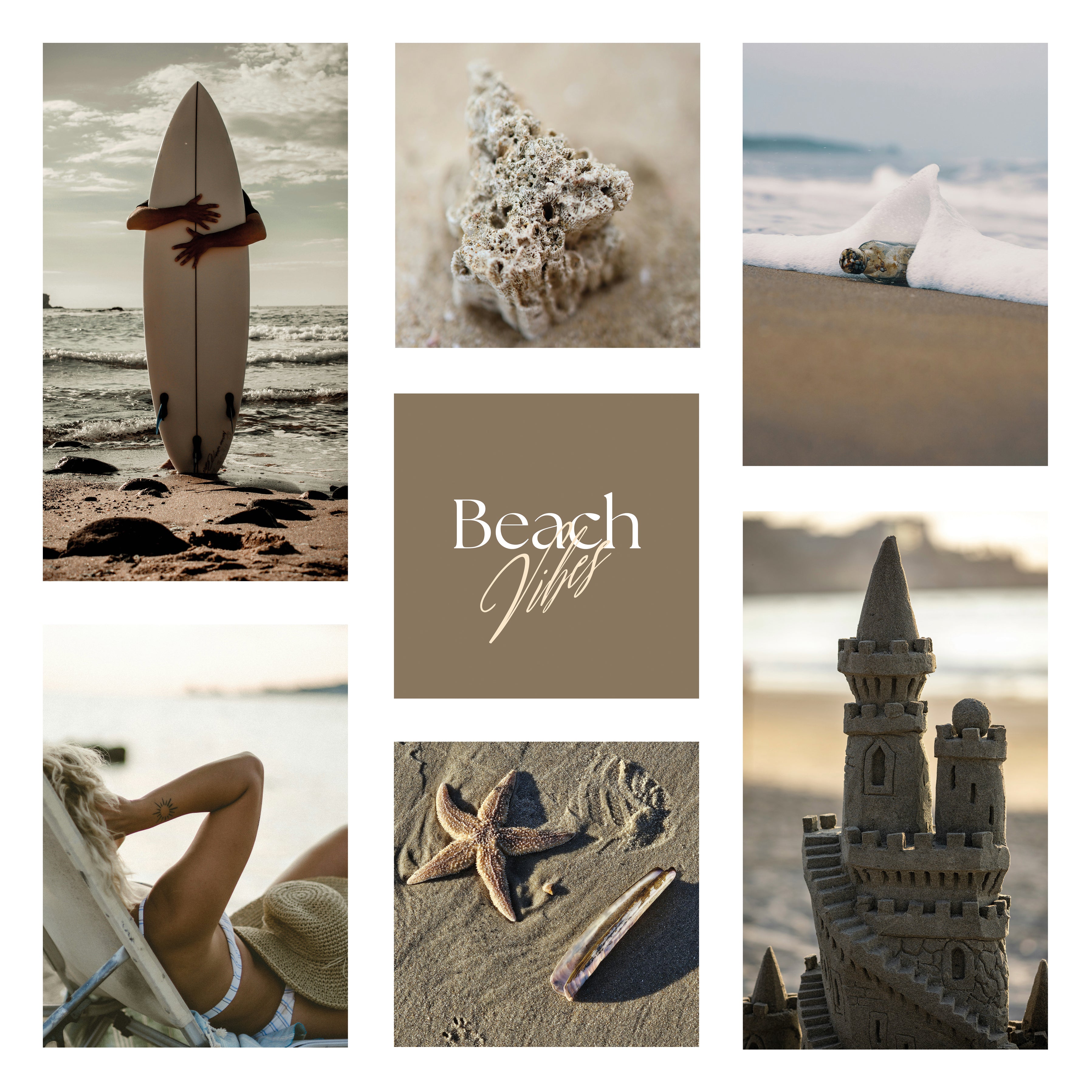 Póster digital Mar & Playa - Colección Beach Vibes N° 1