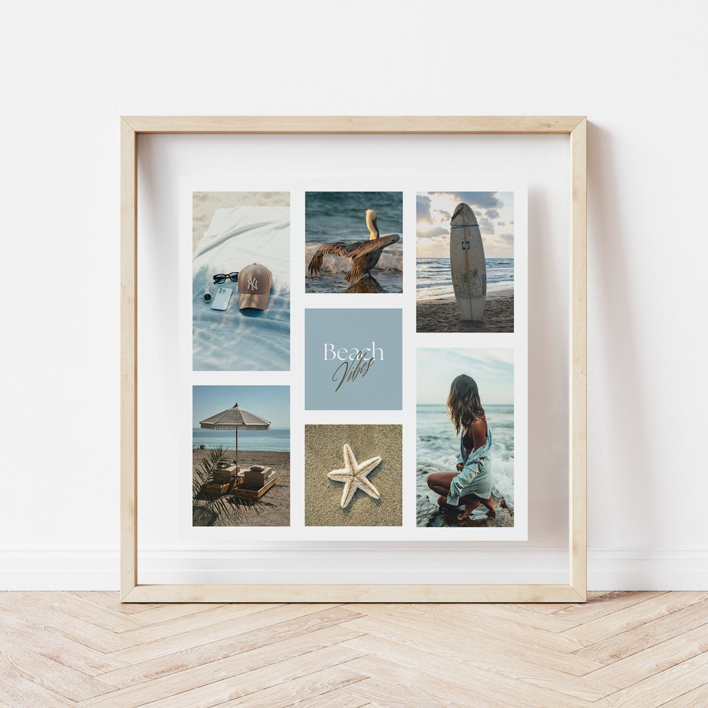 Póster digital Mar & Playa - Colección Beach Vibes N° 1