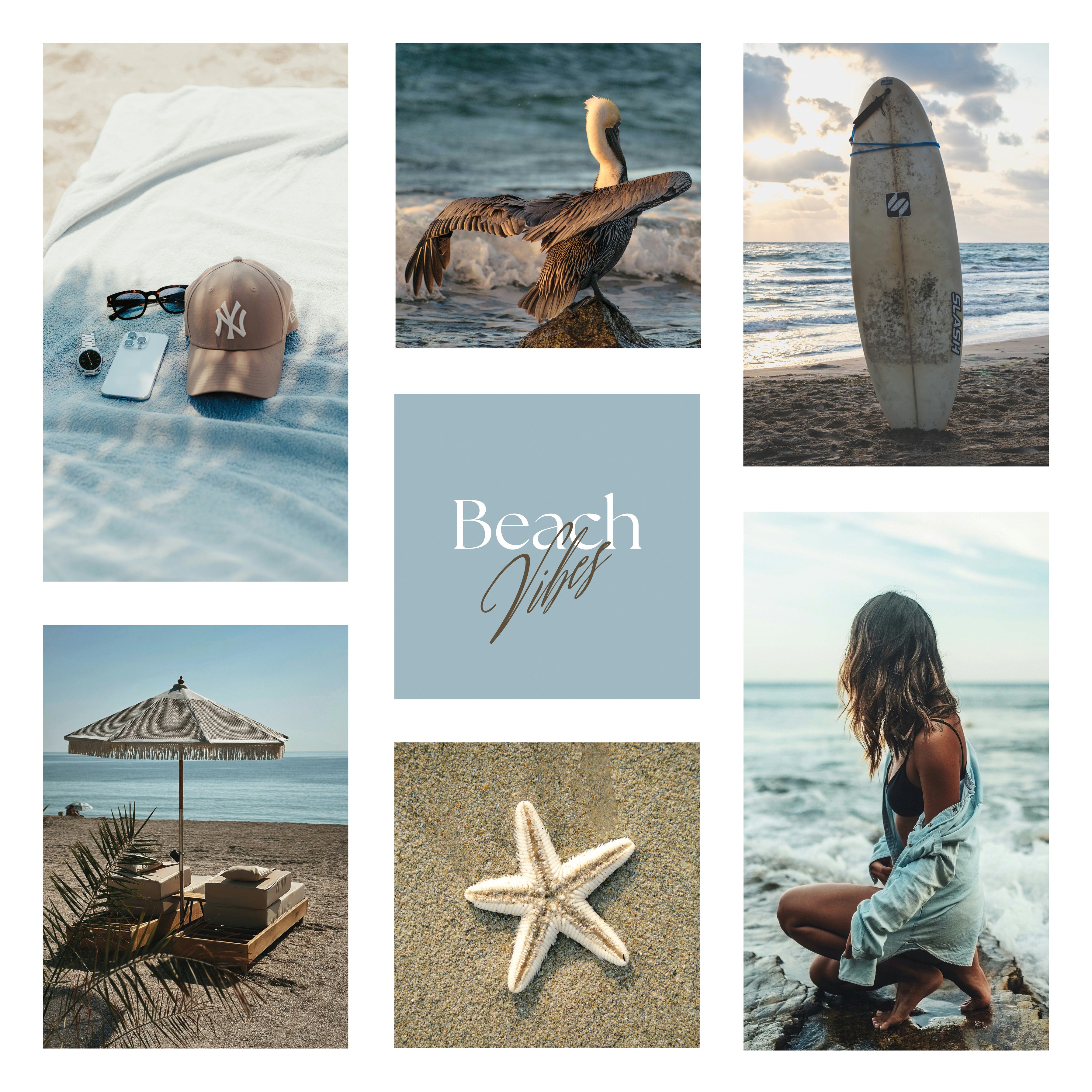 Póster digital Mar & Playa - Colección Beach Vibes N° 1