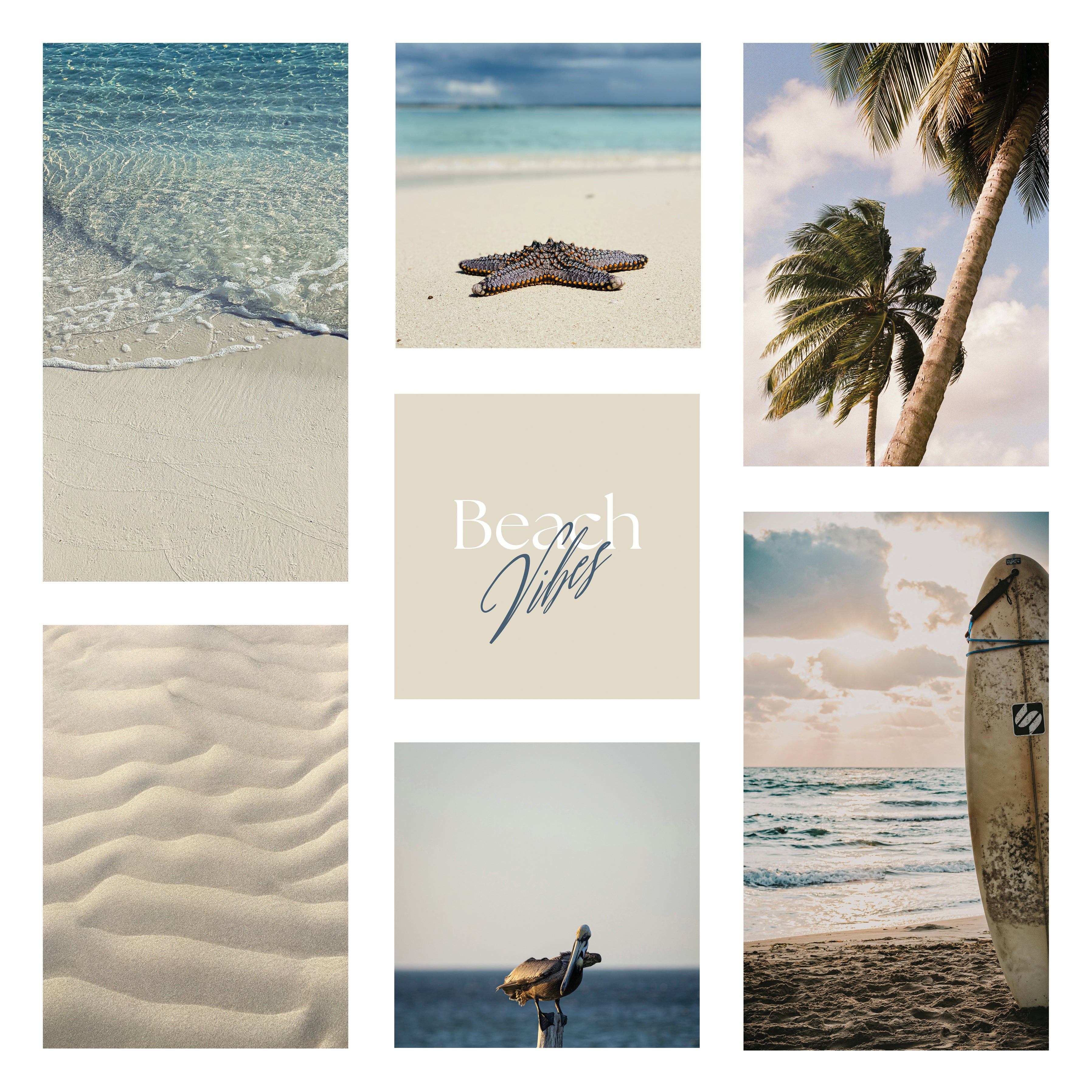 Póster digital Mar & Playa - Colección Beach Vibes N° 1