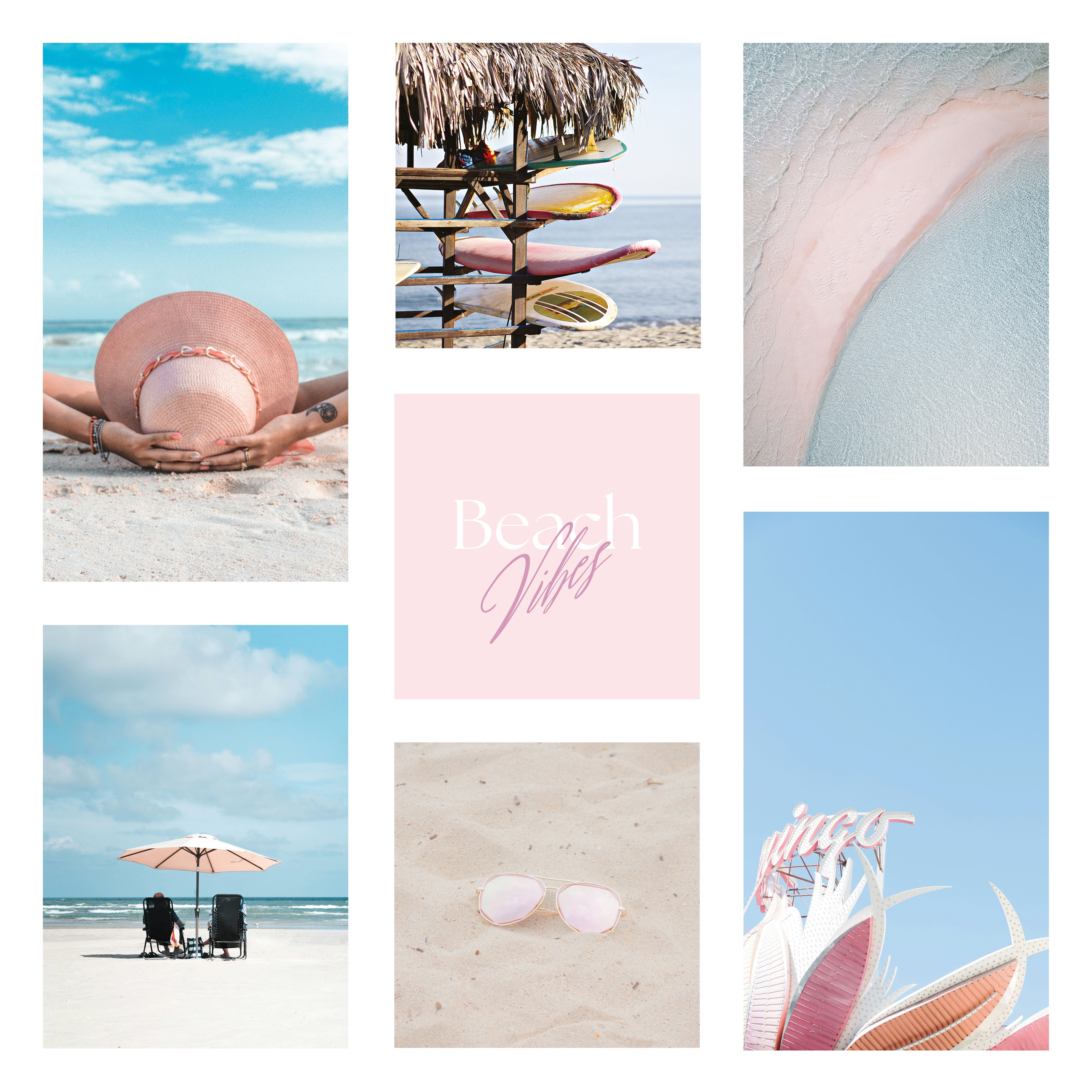 Digital Poster Sea & Beach - Beach Vibes Collection No. 3